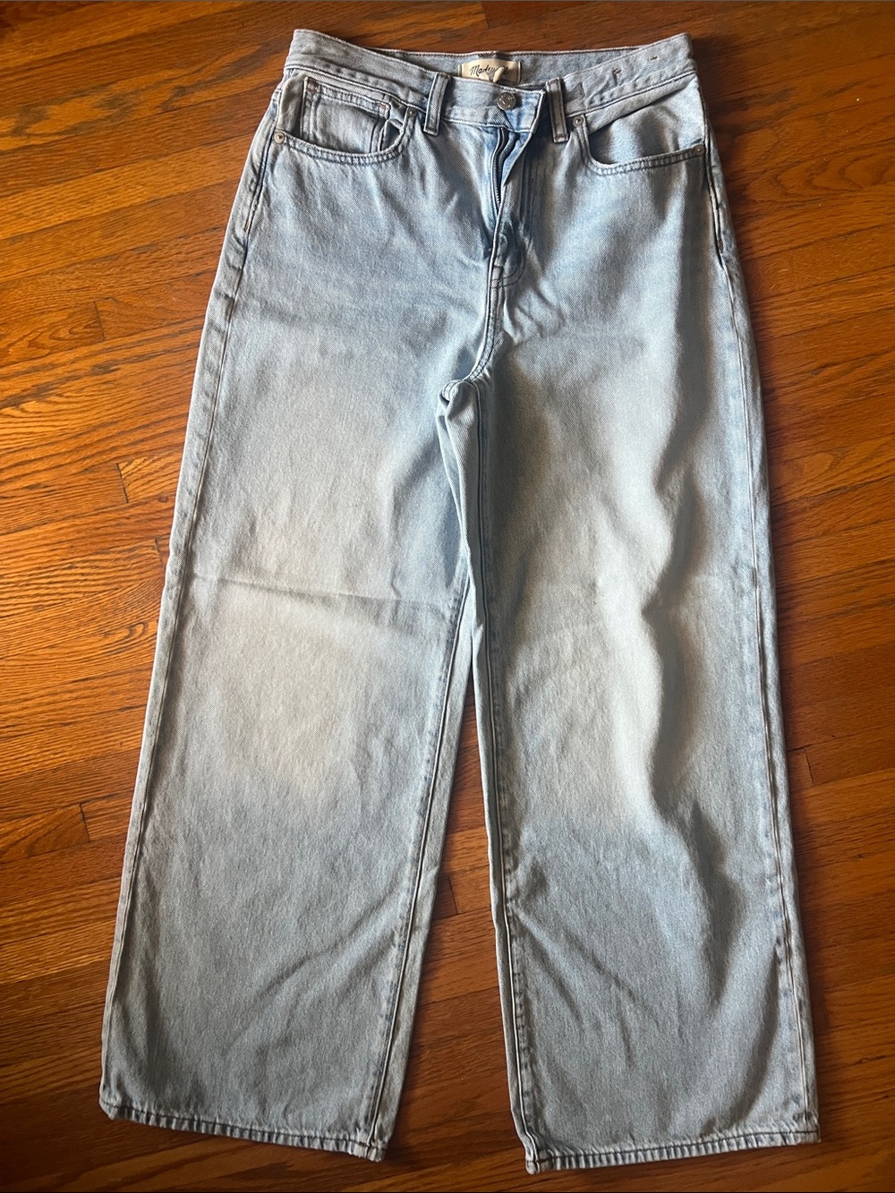 Madewell Super Wide-Leg Light Wash Jeans